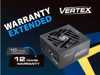 VERTEX Series Warranty Upgraded to 12 Years