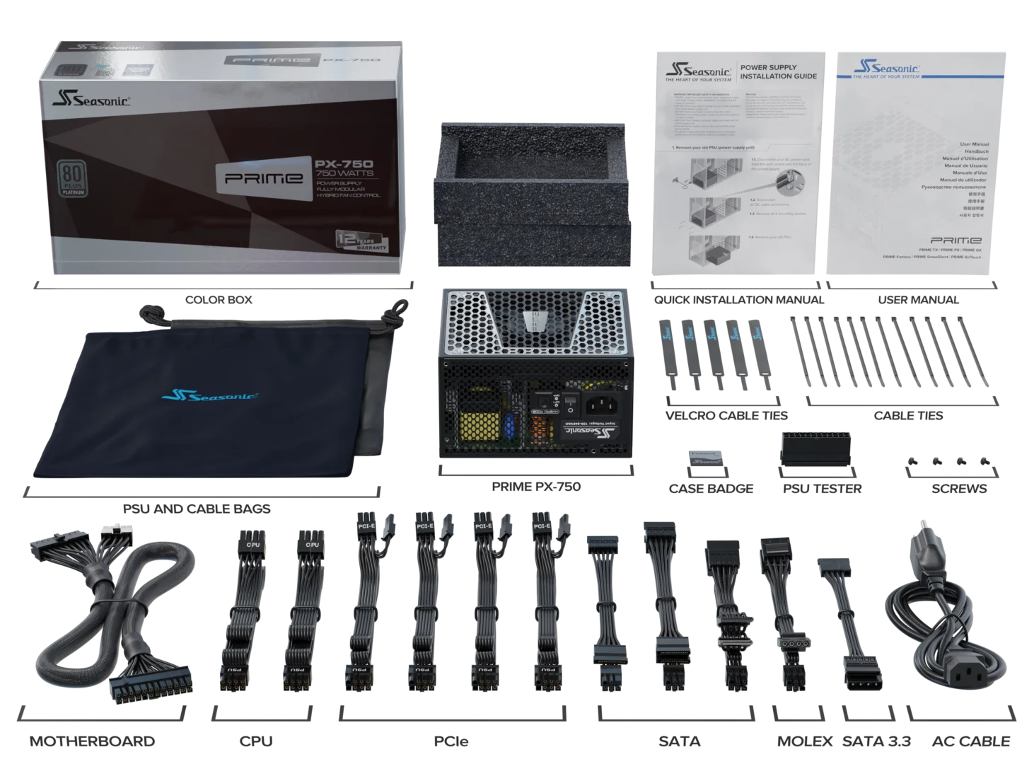 PRIME PX-750 accessories