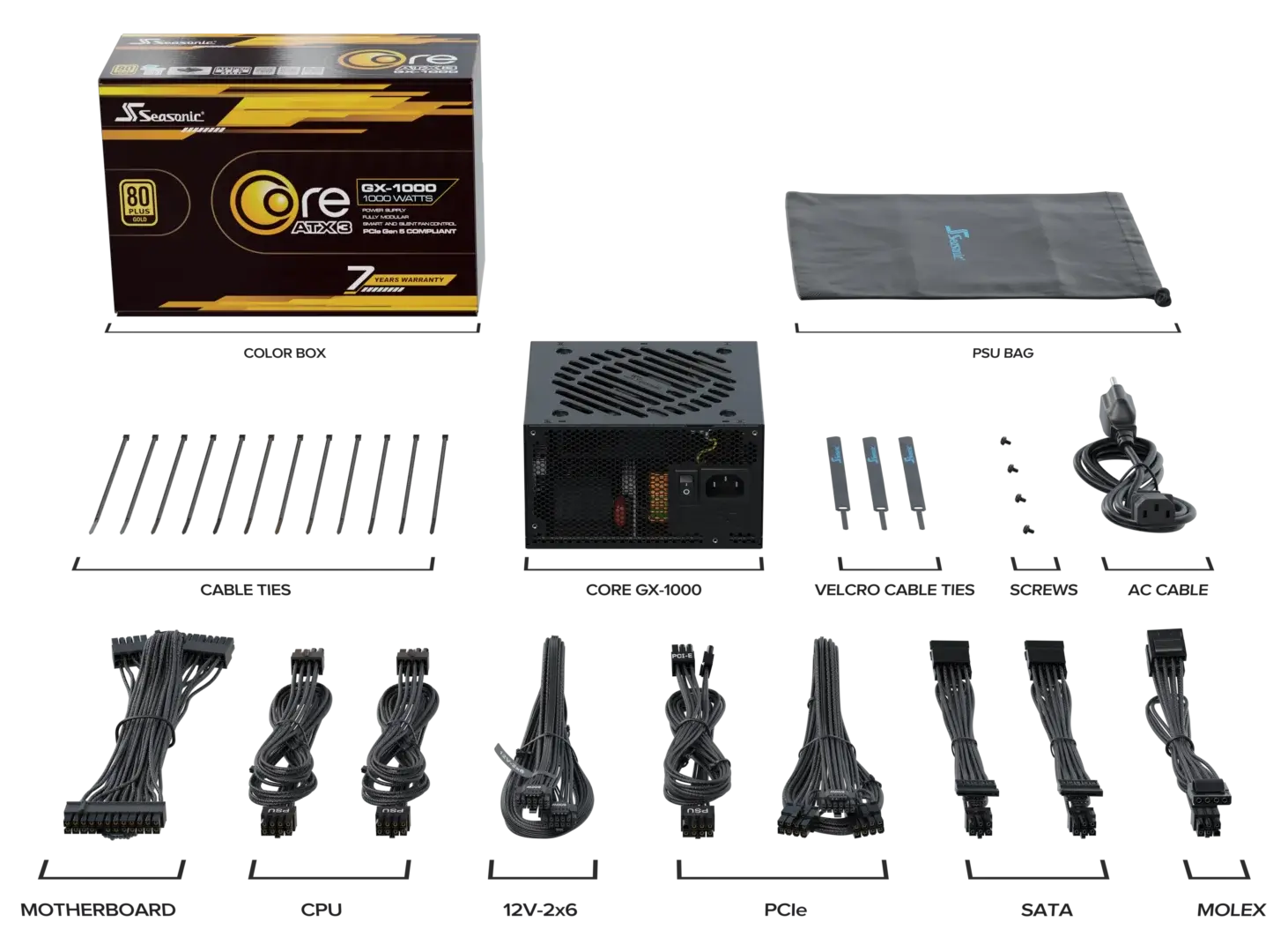 Seasonic CORE GX Series | 80 PLUS Gold ATX 3.1 PSU