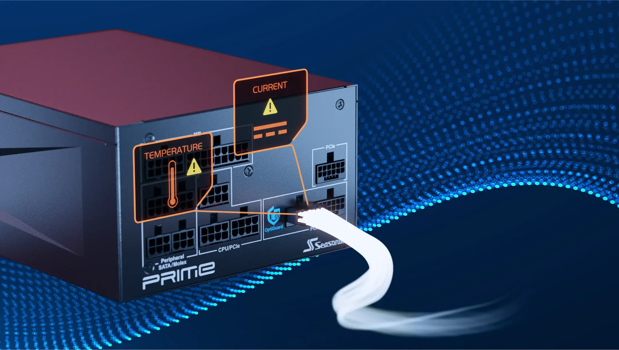 OptiGuard detects a damaged connector