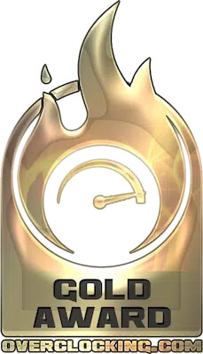 Overclocking.com Gold Award image