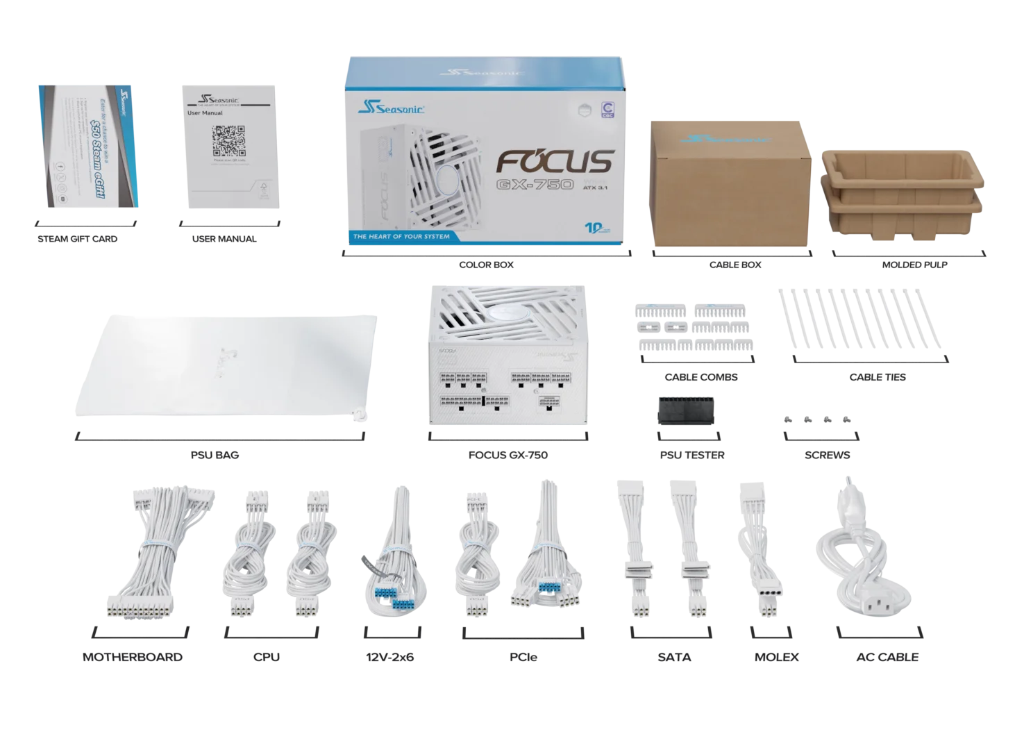 FOCUS GX ATX 3.1 White v5 - 750 gallery image 2