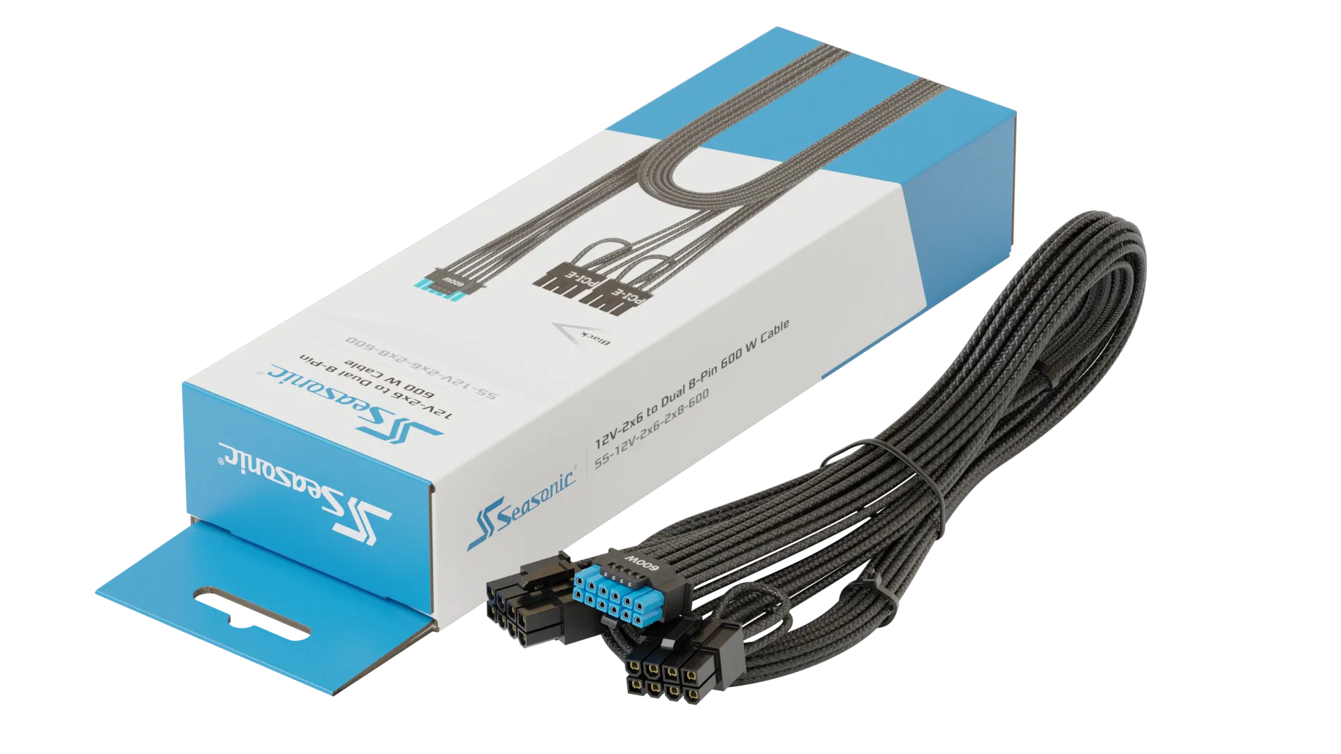 Seasonic 12V-2×6 to 2× 8-pin PCIe gallery image 1
